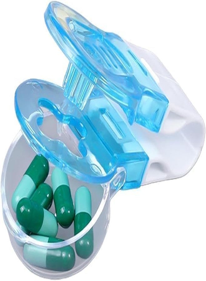 ZURITY Pill Taker Remover | Pill Punch Tool With Container | Portable Popper Pill Pack Opener | Pill Table Squeezer | Medication Dispenser Storage Box For Home/Travel (Pack of 1,Multicolor) - Image 3